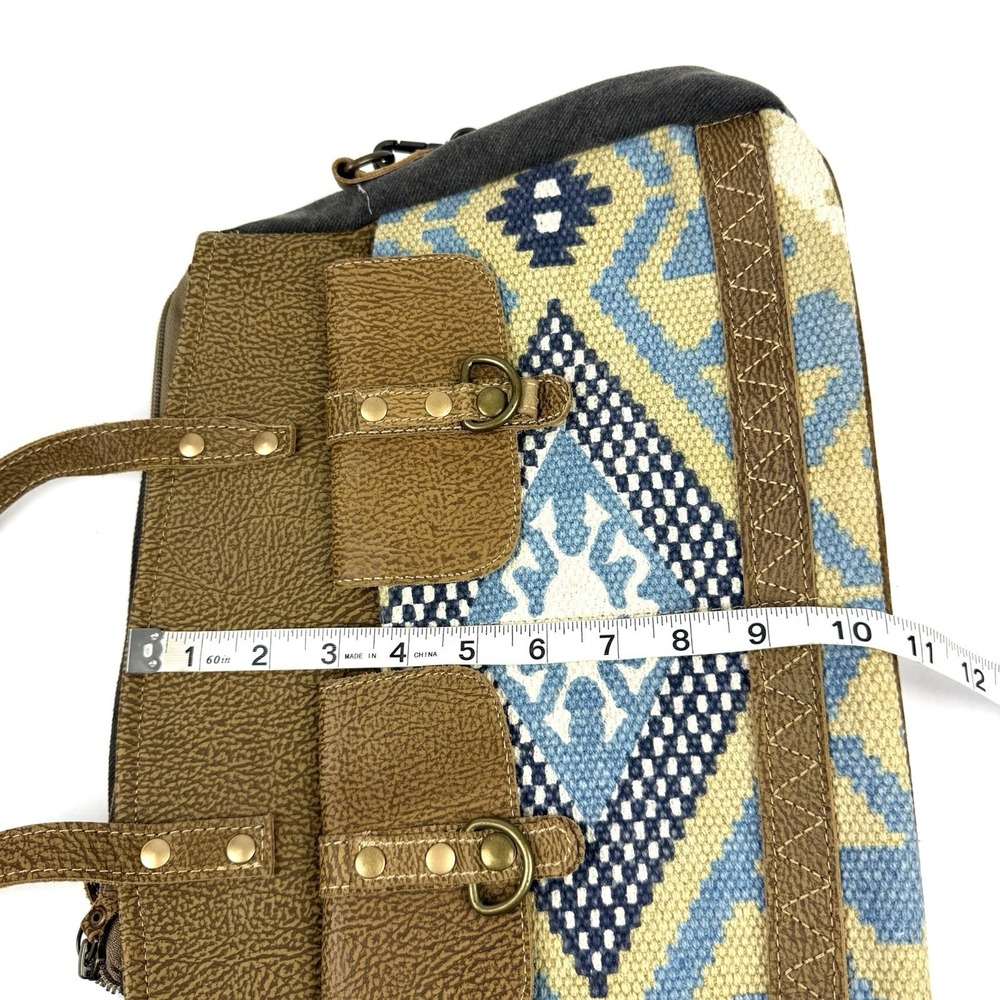 Myra Handbag Satchel Aztec Southwest Boho Two Way Wear Ranch Cowgirl Used Once - Picture 11 of 14